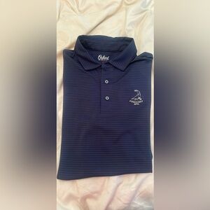 Pinehurst Blue Striped Golf Polo size large
